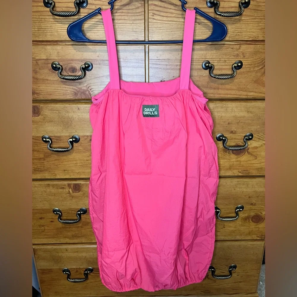 Daily Drills Hot Pink Bubble Dress - Picture 1 of 6